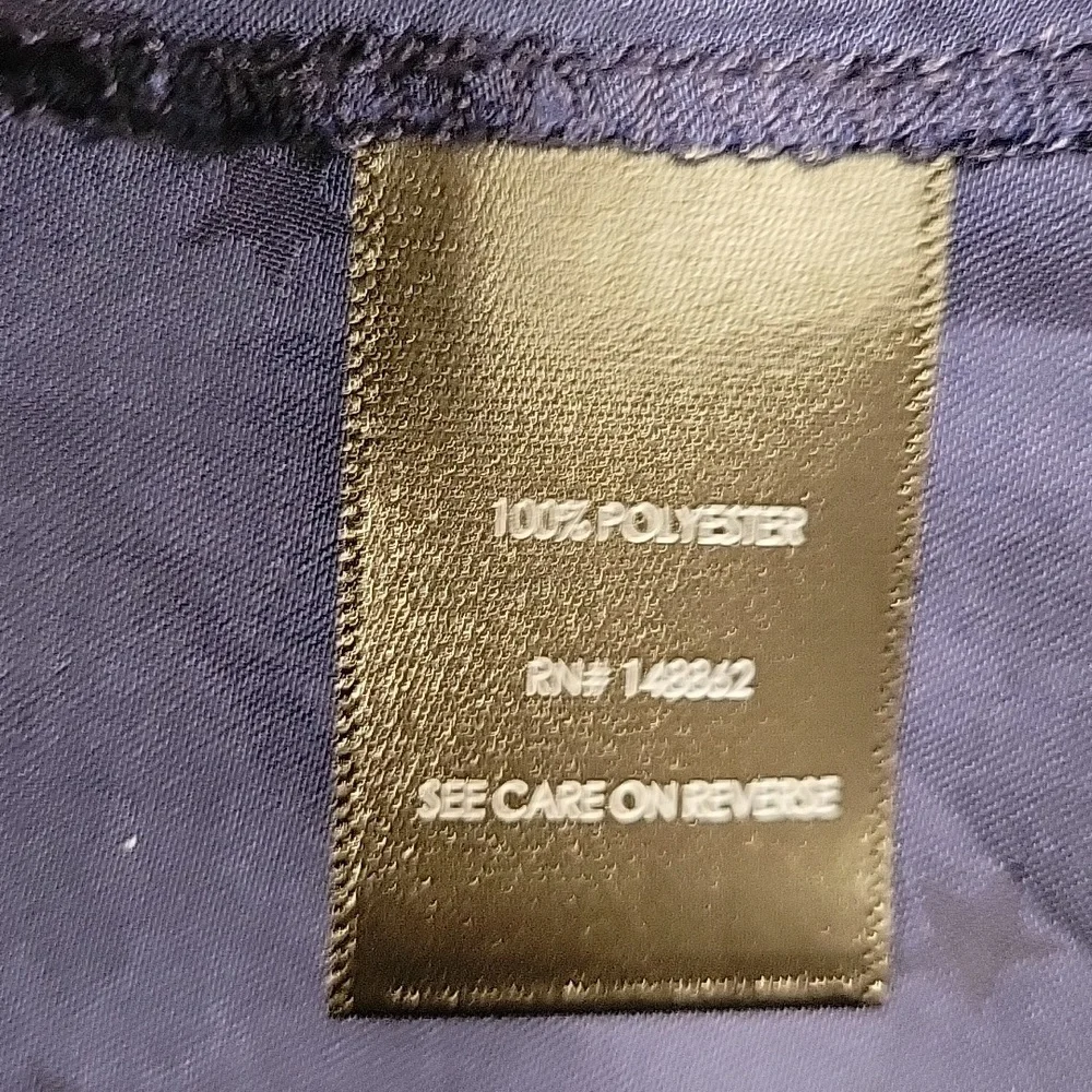 Torrid Peasant blouse, Charmeuse Jacquard Star Navy - Picture 13 of 14